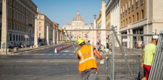 Giubileo, avviato il cantiere di Piazza Pia, la nuova viabilità piazza pia