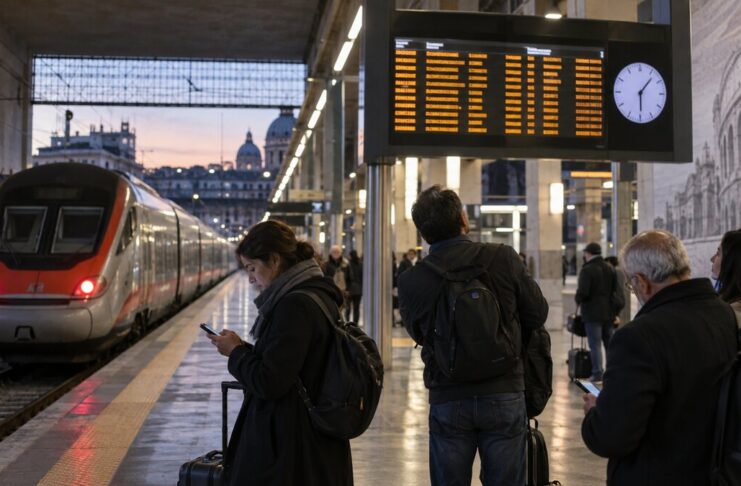 Sciopero treni 7 e 8 settembre 2026: orari, fasce garantite e collegamenti da Roma Passeggeri in attesa durante lo sciopero dei treni a Roma